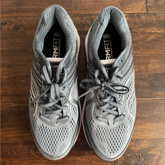 Saucony Charcoal Gray & Pink Athletic Sneakers Women’s size 9W (Like New) - Picture 5 of 12